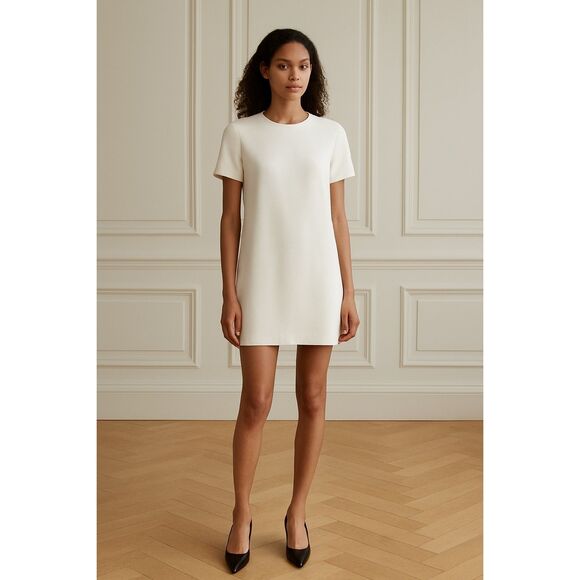 Helmut Lang Short Sleeve Mini Dress 4 - Picture 1 of 12